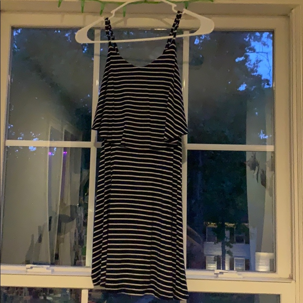 Navy  and white stripped dress!!